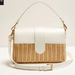 BRAND NEW White/Woven Handbag